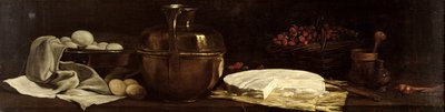Still Life with Brie by François Bonvin